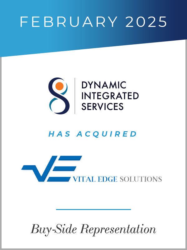 Genaesis Advises Dynamic Integrated Services on Its Acquisition of Vital Edge Solutions