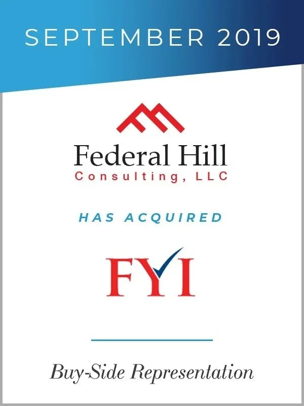 Genaesis Advises Federal Hill Consulting on Its Acquisition of FYI
