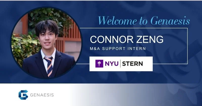Connor Zeng Joins as a Fall M&A Intern from NYU Stern