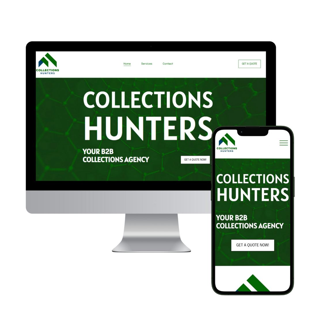 Kimberlee Walter Design for Collections Hunters website mobile