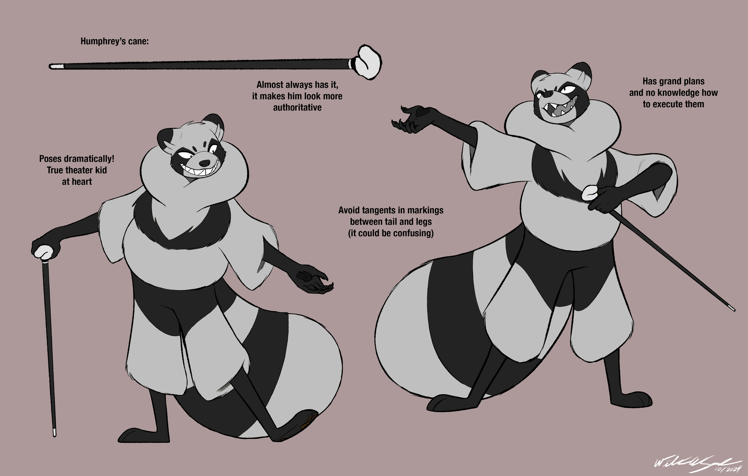 Secondary design sheet for Humphrey.