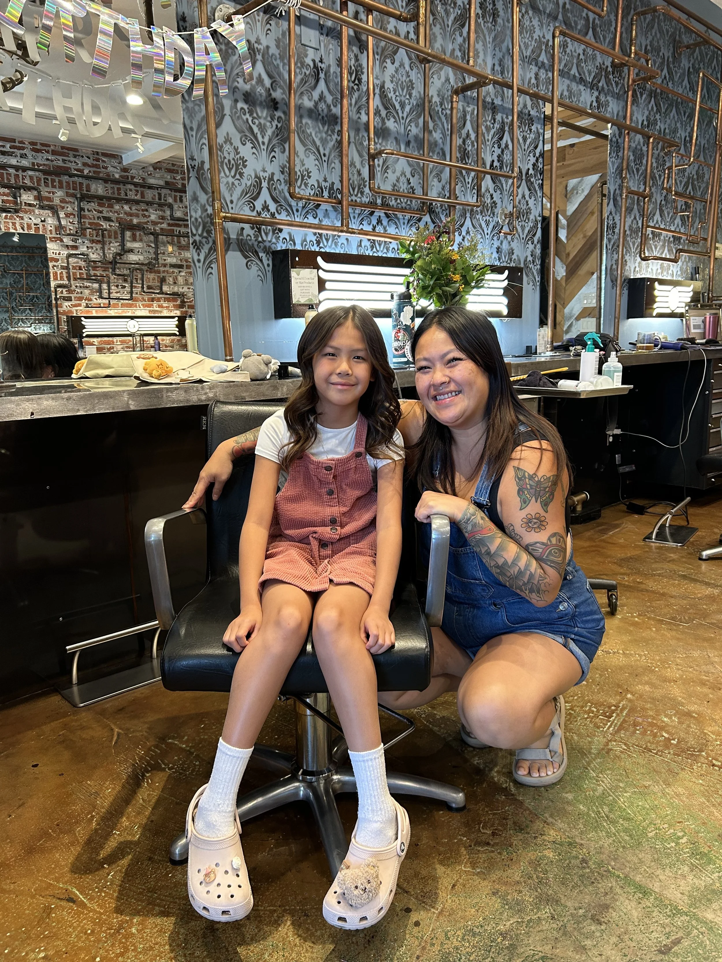Birthday Hair with My Little Cousin