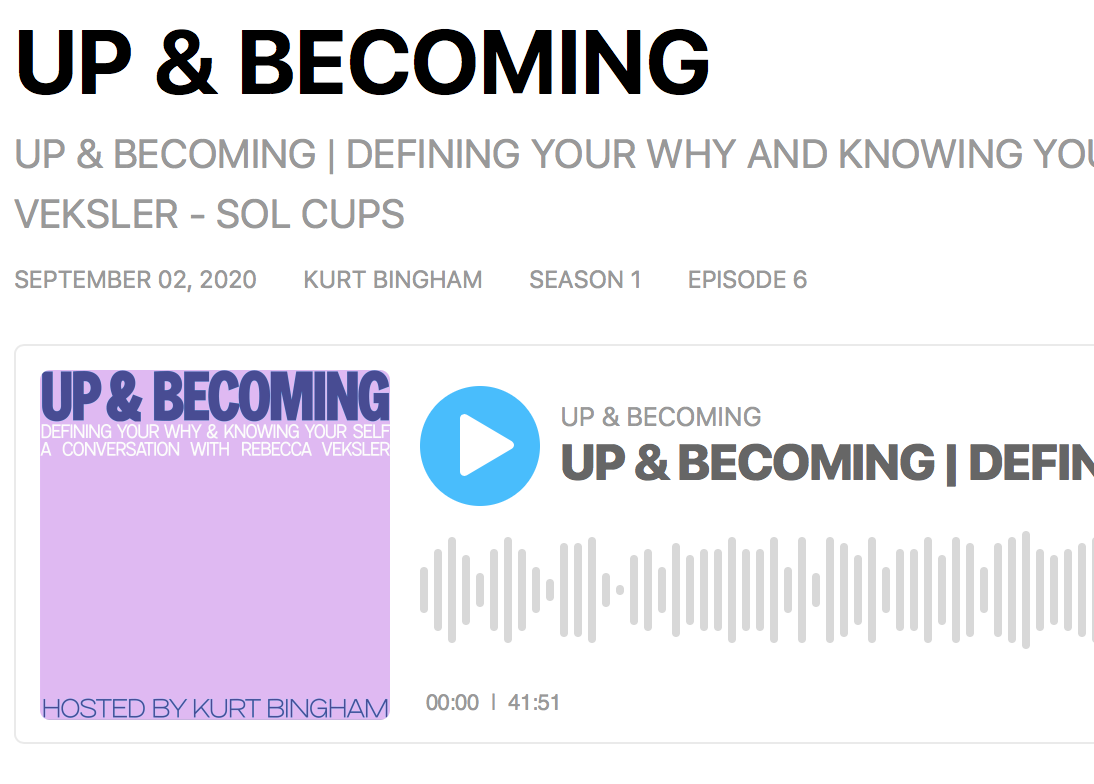 Podcast with Up&Becoming 