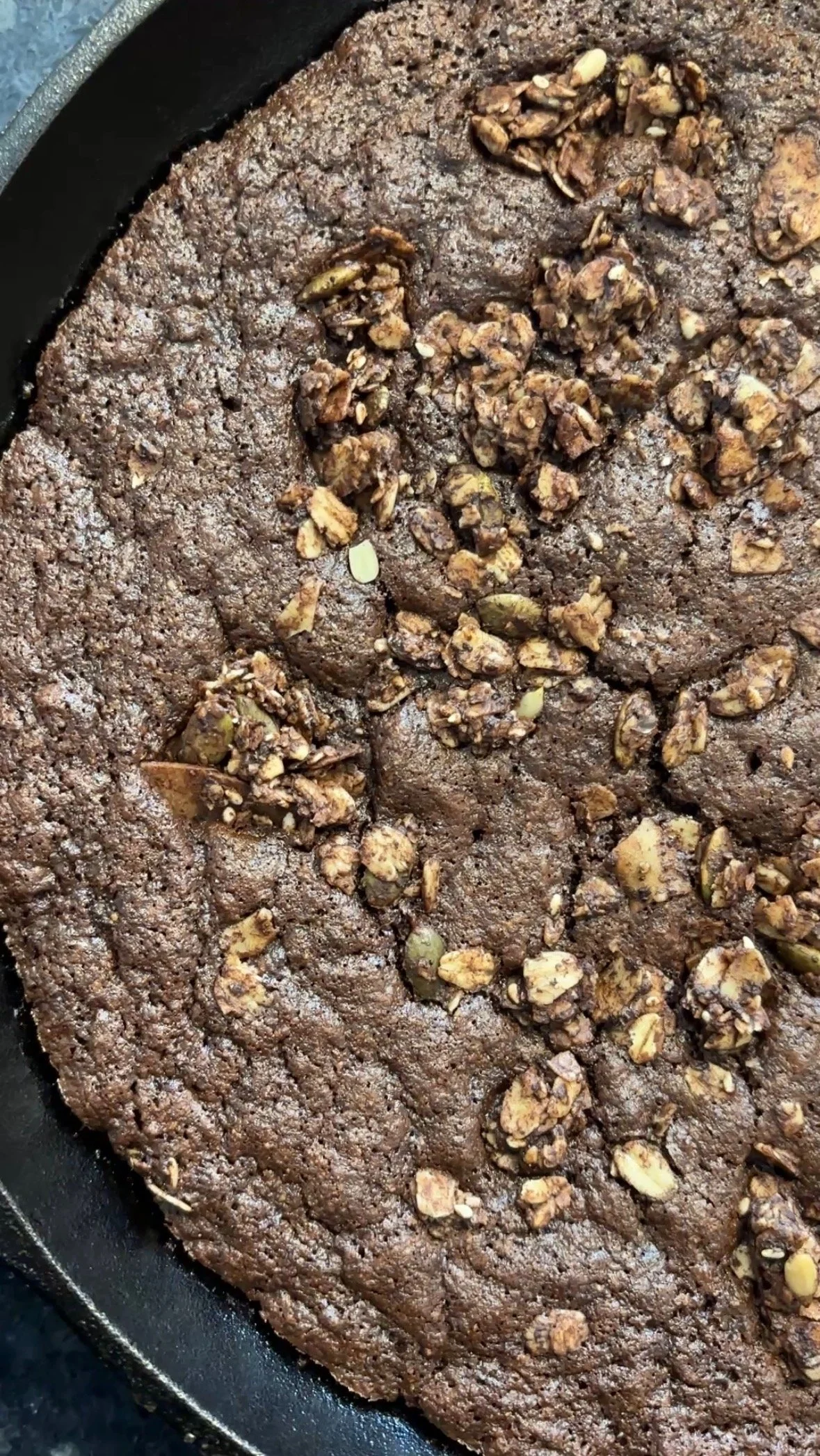 Chocolate Espresso Skillet Brownies🍫