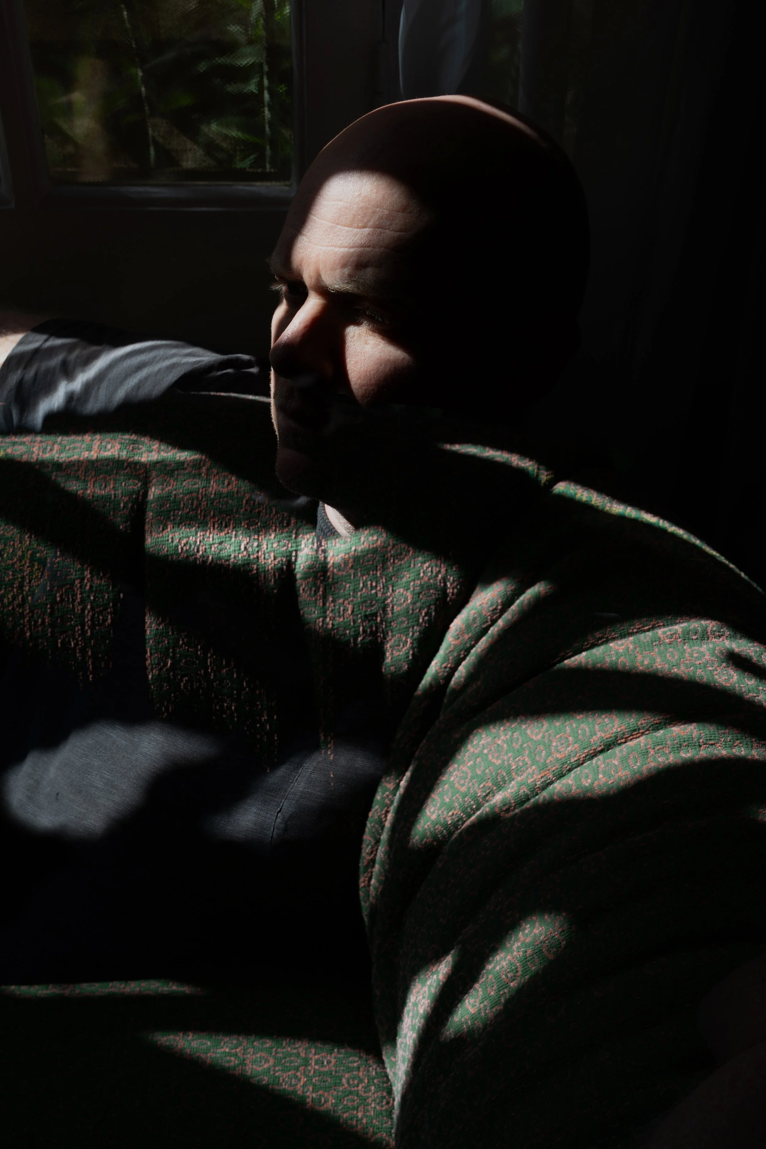 "Only Half There" from "The Procrastinator" series. 2025.
Blended composite image, using natural light.