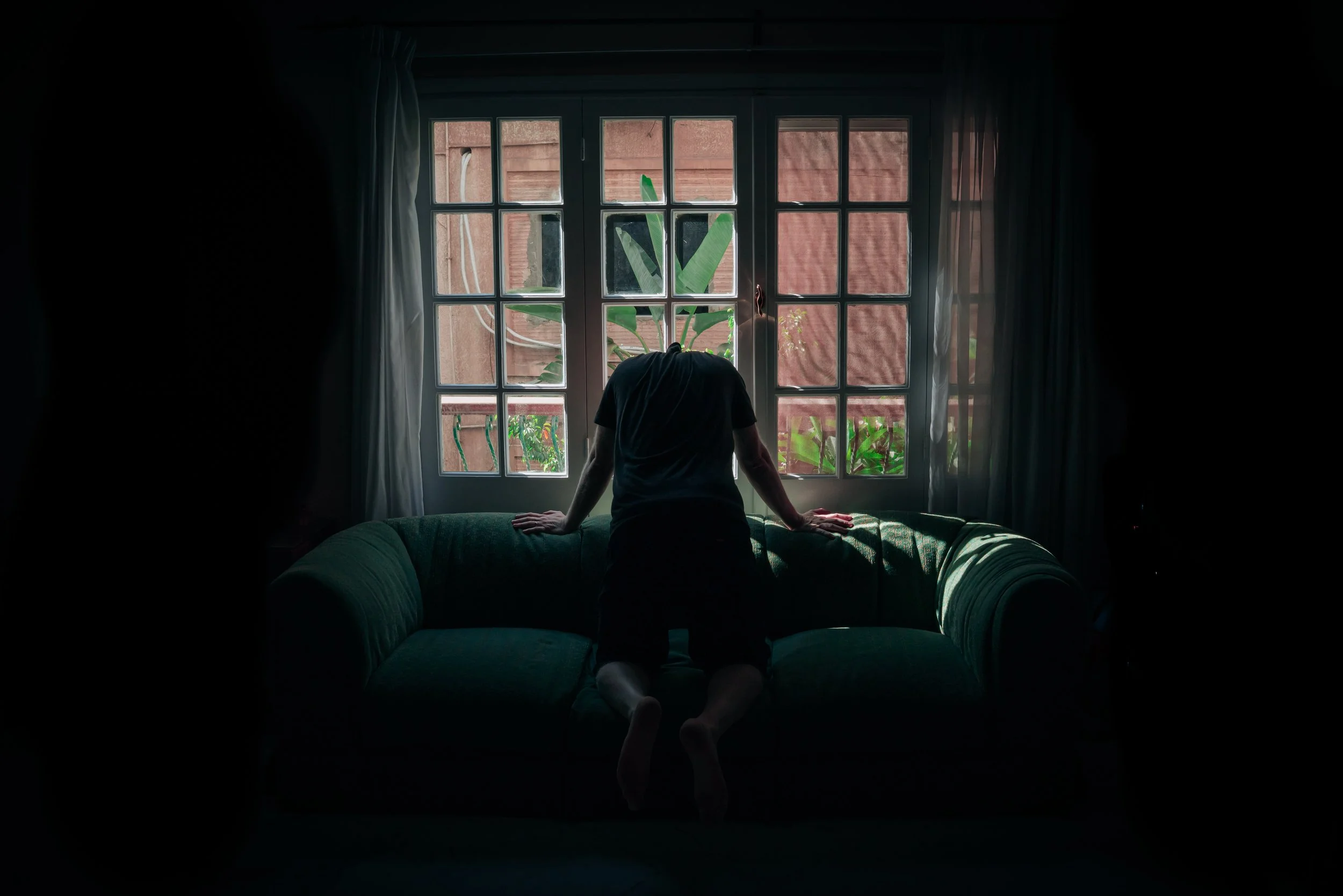 "Heads Gone" from "The Procrastinator" series. 2025.
Using natural light.