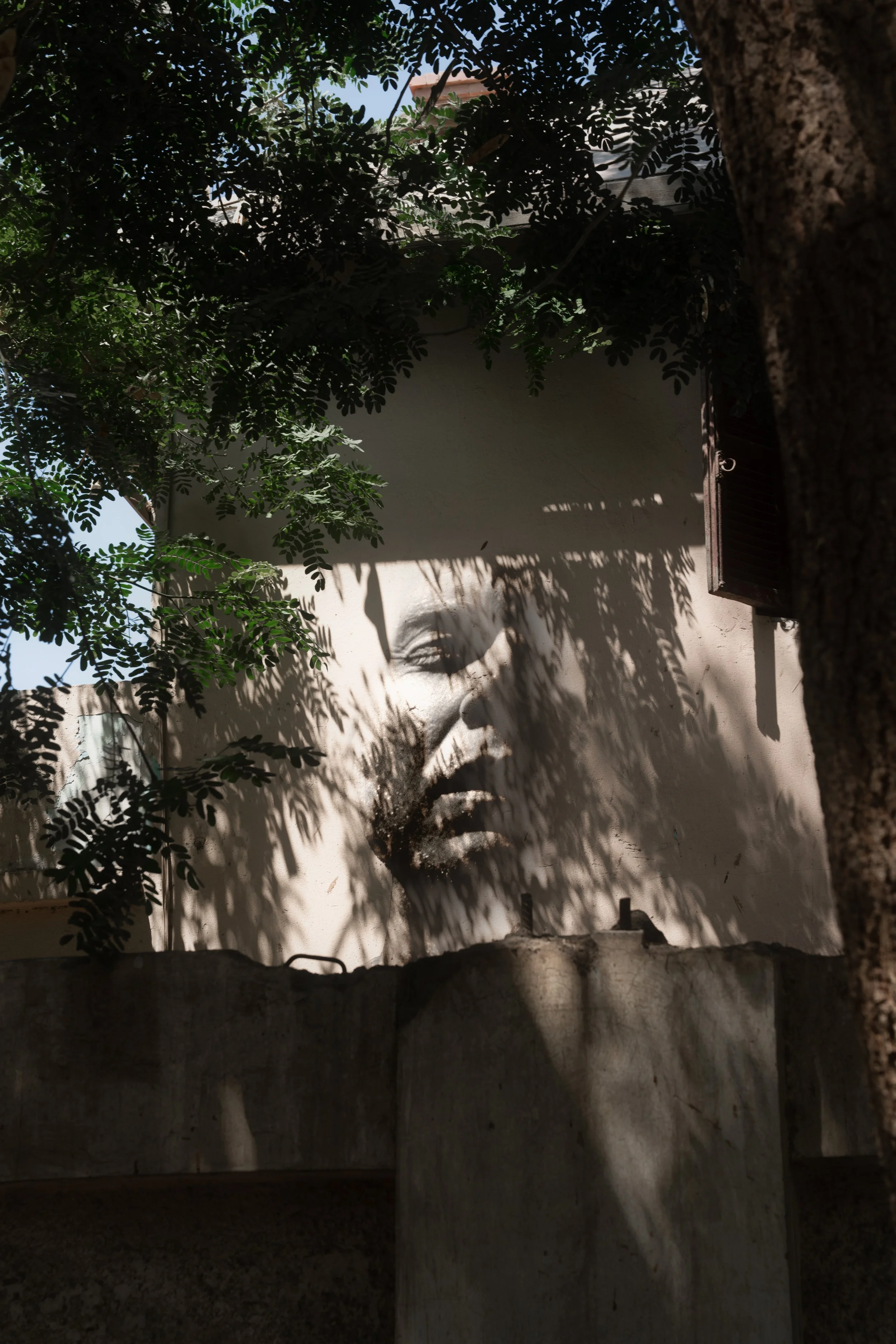 "Blinded" from "People & Place" series. 2025.
Composite image, created using blending techniques in Photoshop.