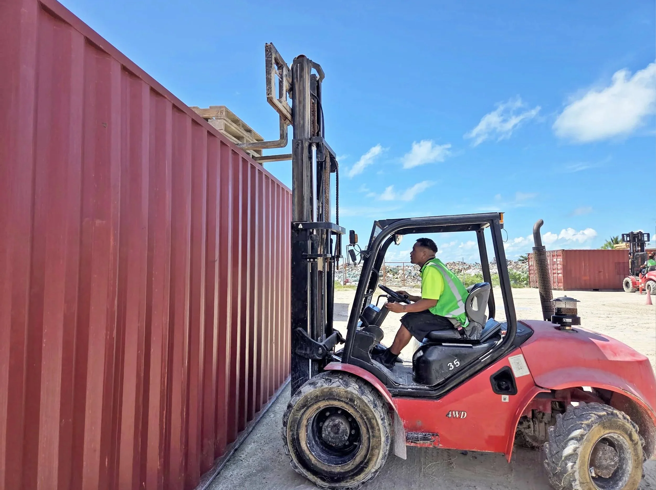 Sharing skills in Kiribati