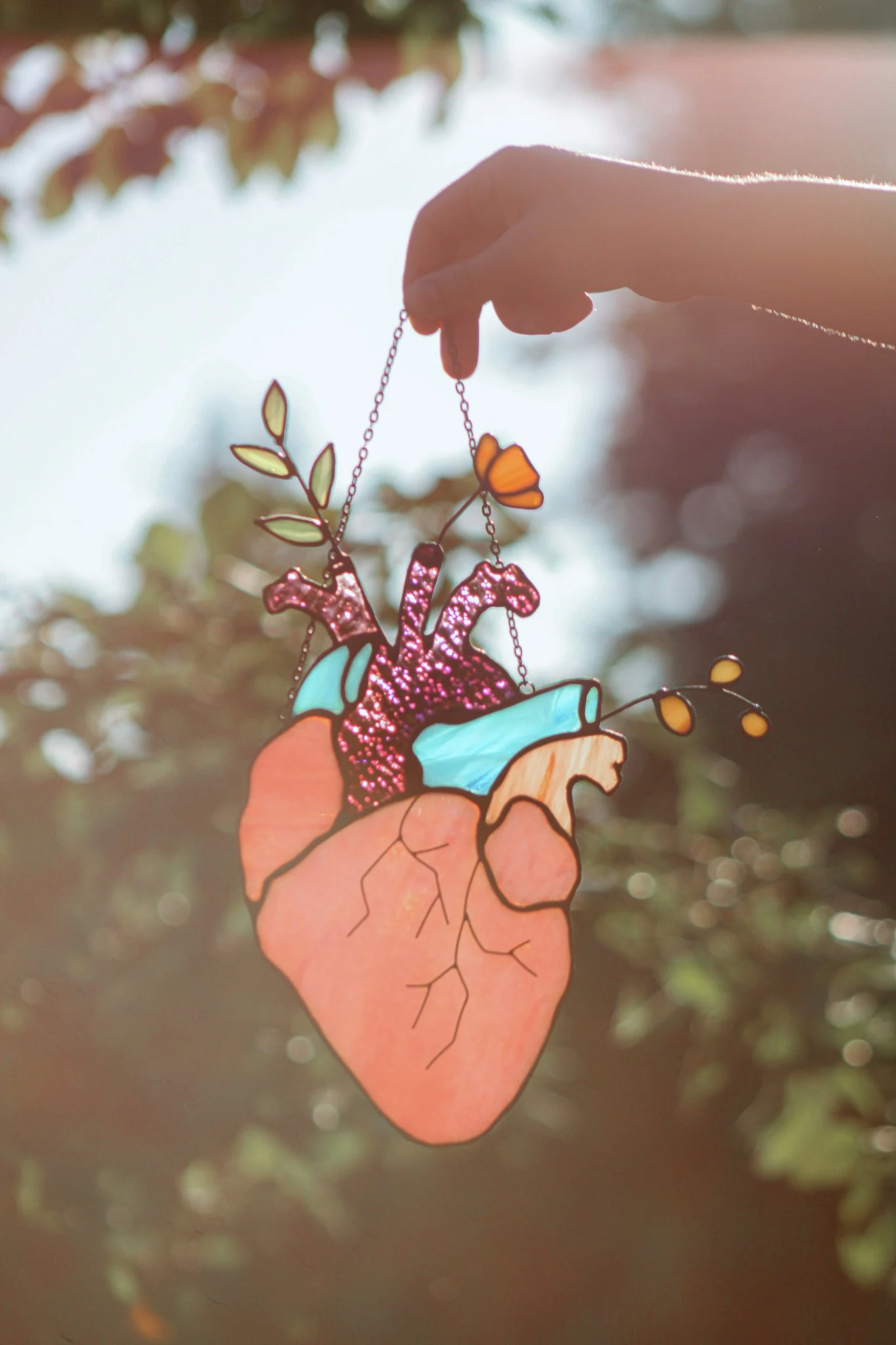 stained glass hand crafted art