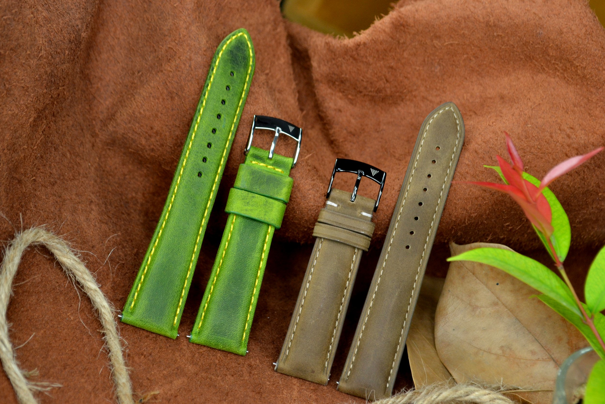 Wax Pull-Up Leather Watch Straps