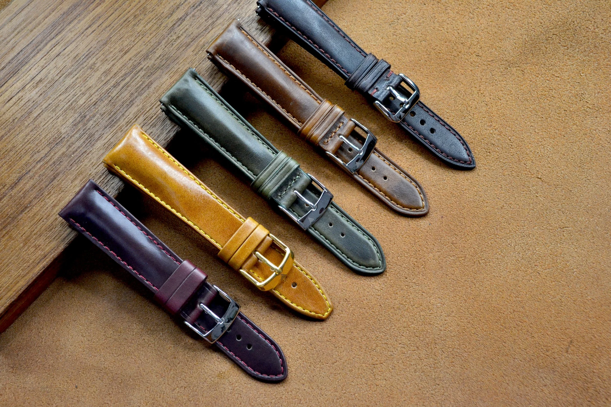 Oil Pull Up Leather Watch Straps