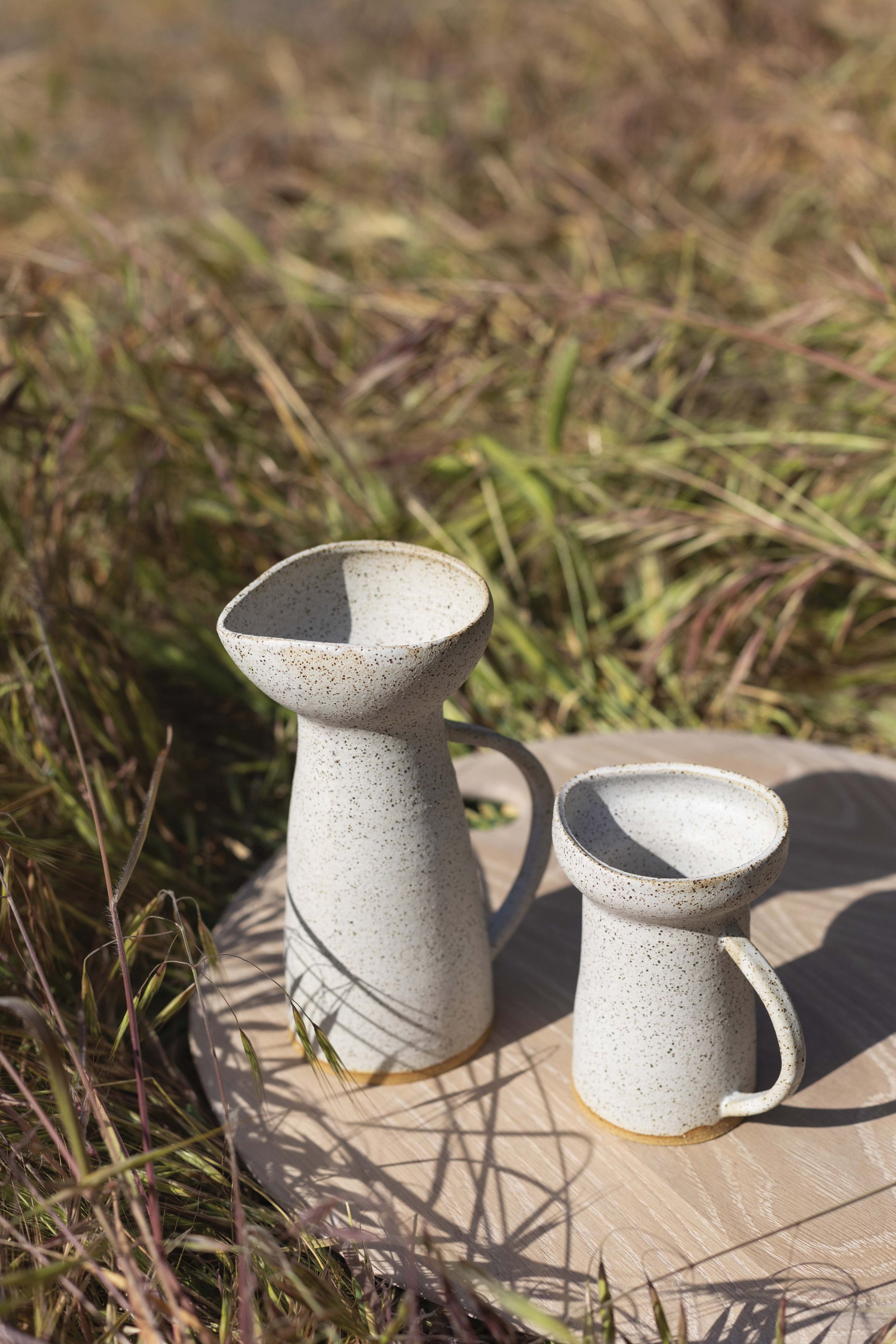 Ceramic pitchers by Santa Barbara-based Yokwe. 