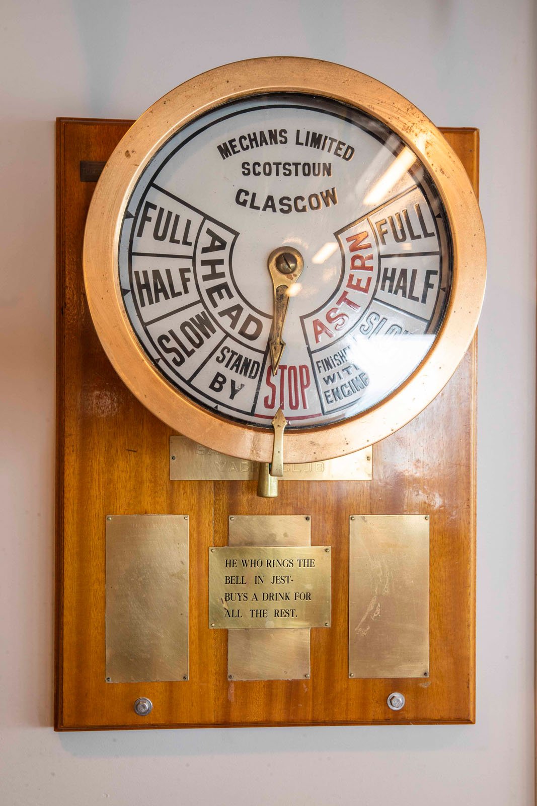  A ship telegraph. 