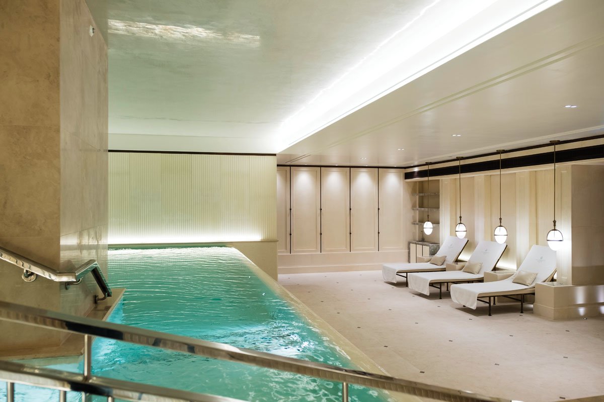  The hydro-therapy pool at the spa. 