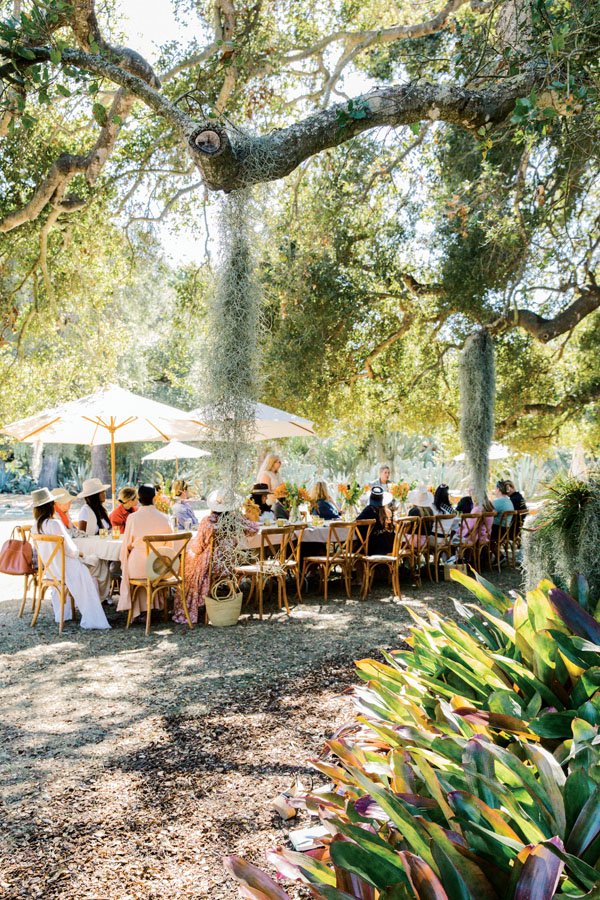  Palma’s first retreat, held at Ganna Walska Lotusland, where guests moved throughout the various gardens for yoga, ceremonies, and a chef-driven lunch. 