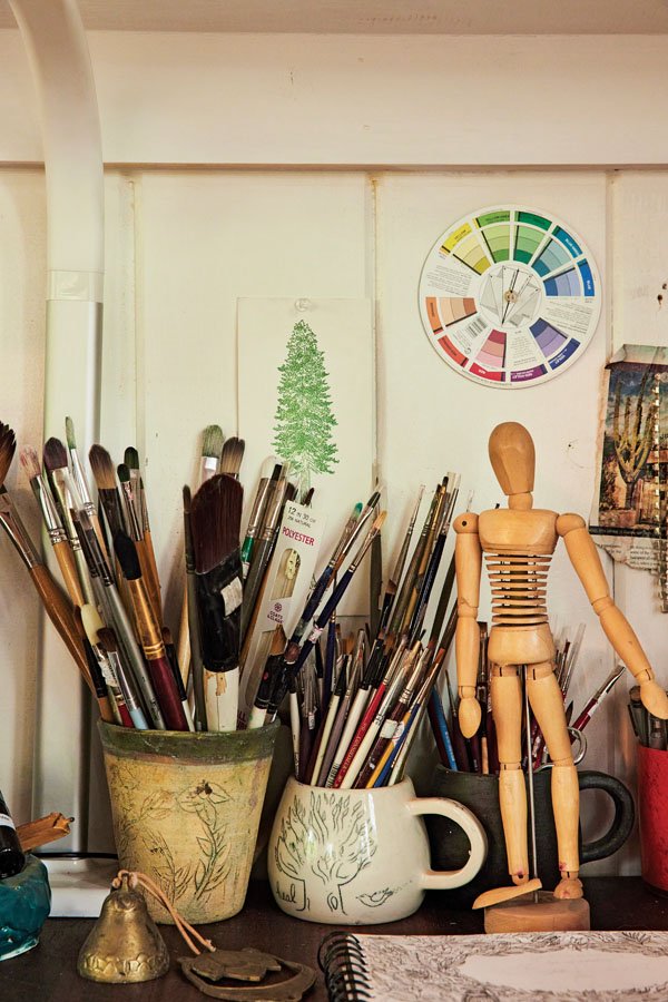  the design and painting studio. 