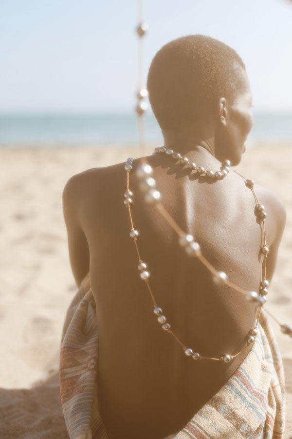  Sabine Brouillet Tahitian pearl necklaces from Coco Belle, Los Olivos. 