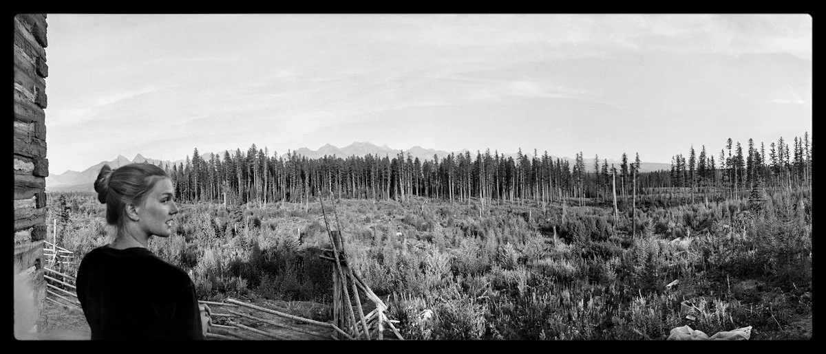  Susan Bridges contemplates the landscape of Montana, where much of the filming actually took place. 