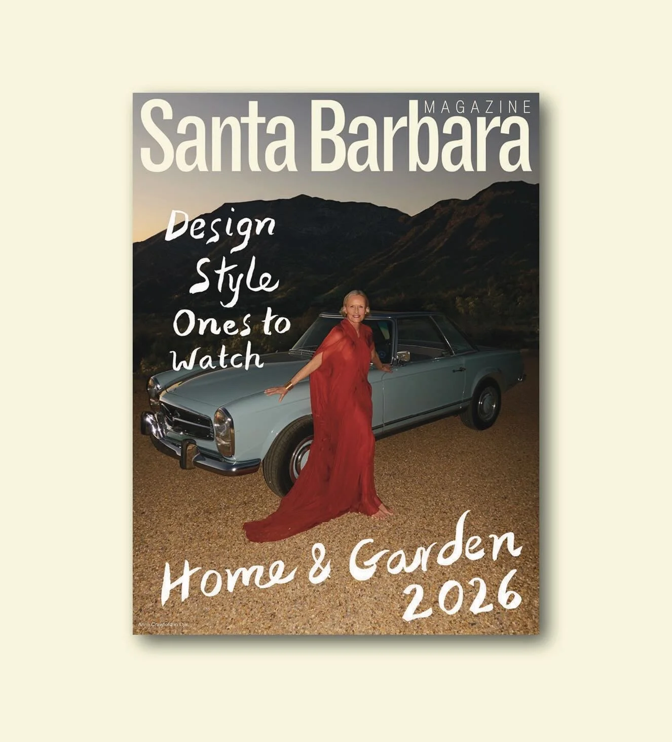 In this unpredictable world, creating your own space with beauty and joy is even more important.

Pinch us, we live here&hellip;and so does @annecraw4d 

Our newest cover story sets us among the Ojai orchards and Pink Moment mountains with Anne Crawf