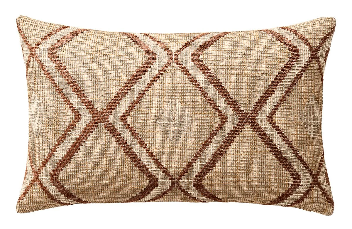  Serha Diamond Outdoor Pillow Cover in Camel, $175,  rh.com  