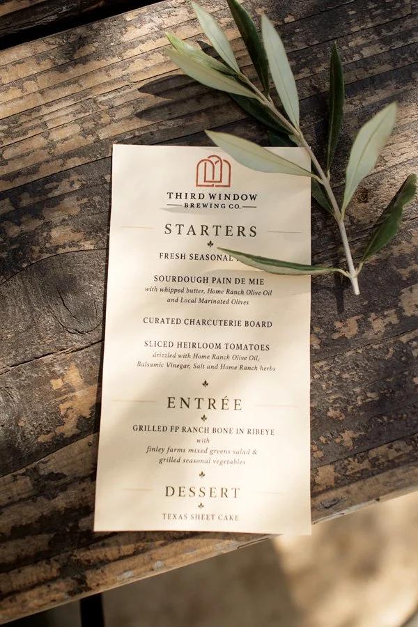  The family-style dinner highlights ranch-grown ingredients. 