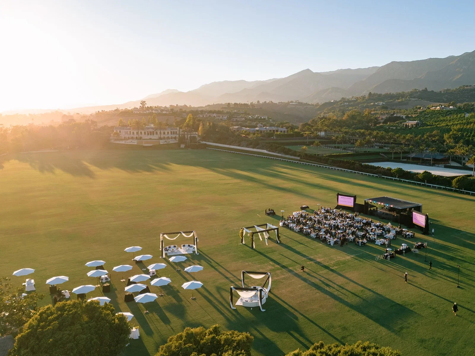  An aerial view of Bella Vista Estate in Summerland, California, site of the Music Academy of the West's 2026 Music Note Gala. 
