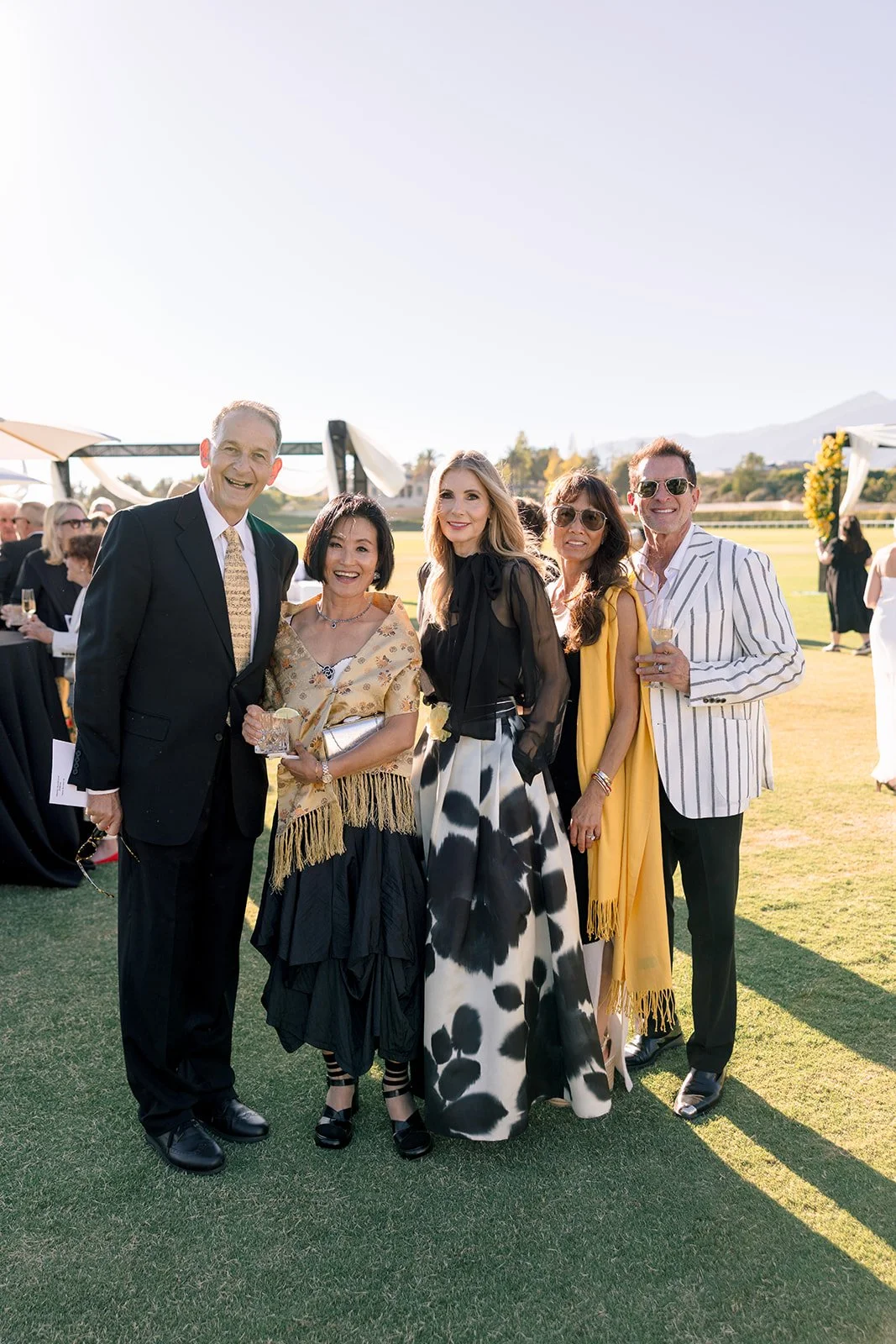  Music Note Gala guests Dr. Andrew Mester and SunAe Mester, Bella Vista Estate owner Ursula Nesbitt, and Arlene and Scott Westbrook.&nbsp; 