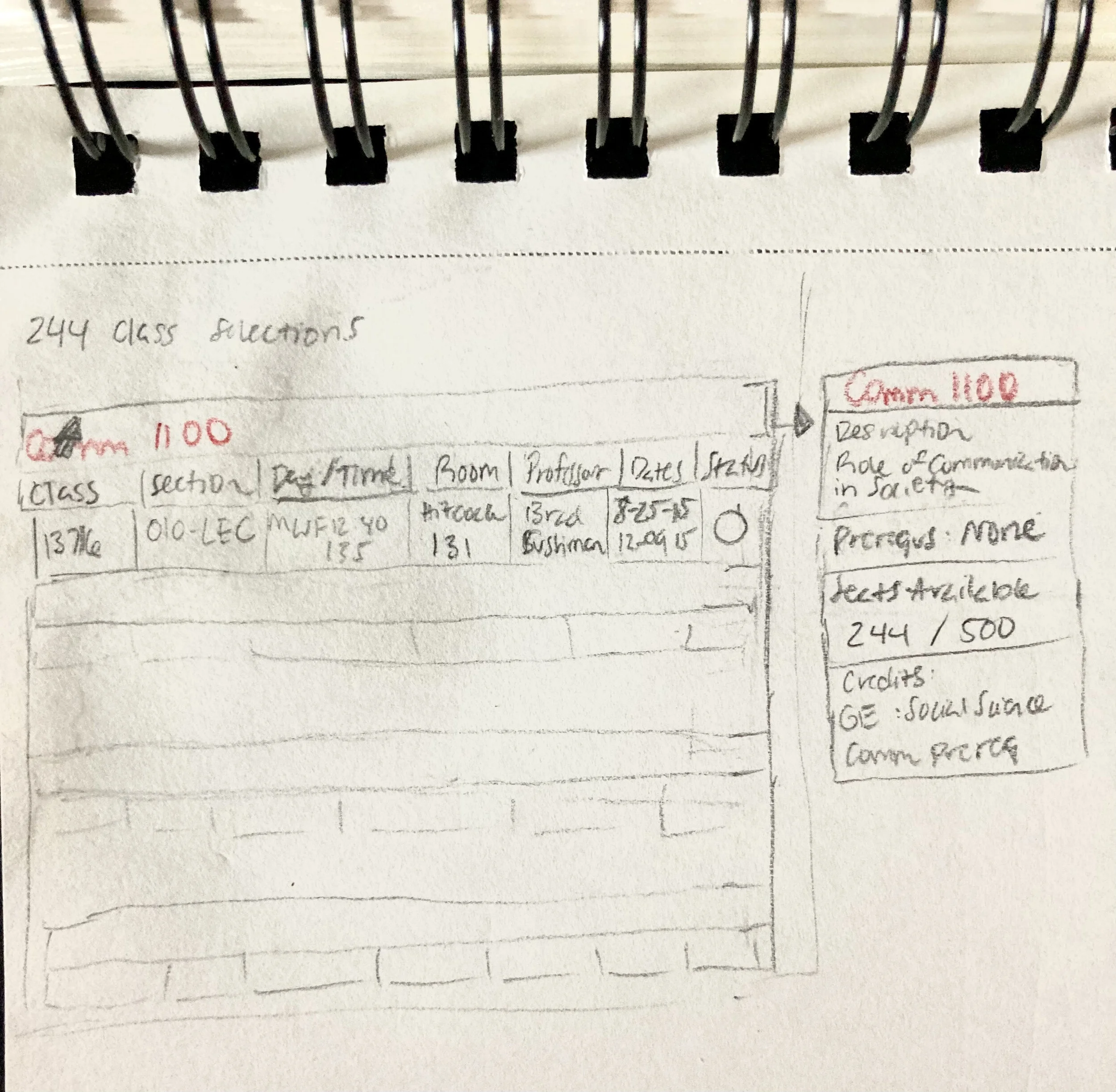 Hover feature to view more course details without leaving the search page