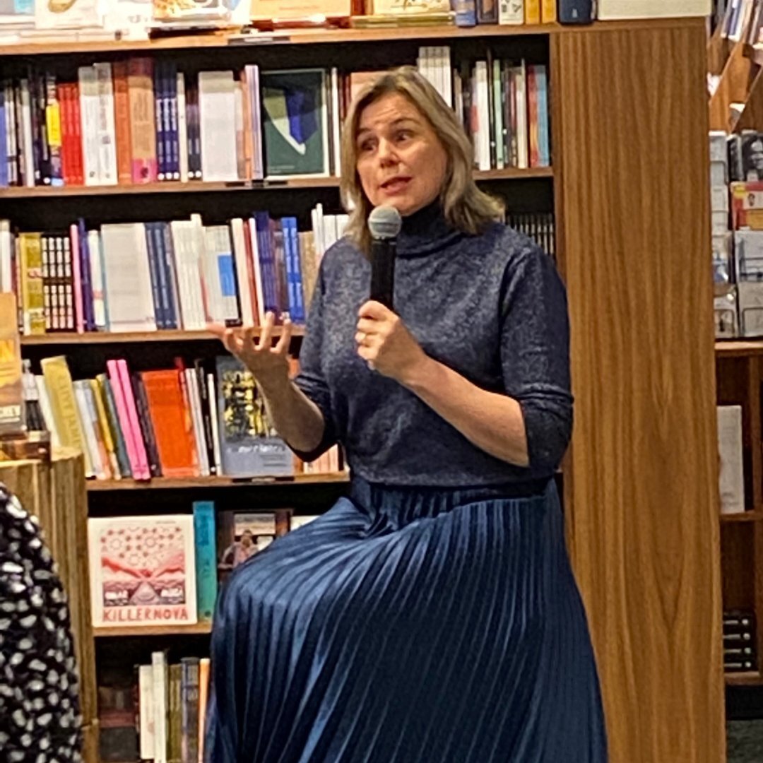 Was great to be out again last night, this time at the Melbourne launch of Stone Town written by my friend and fellow @penguinbooksaus author, @margaret.hickey.35 . She&rsquo;s such an articulate person as her conversation with @sarah_bailey_author c