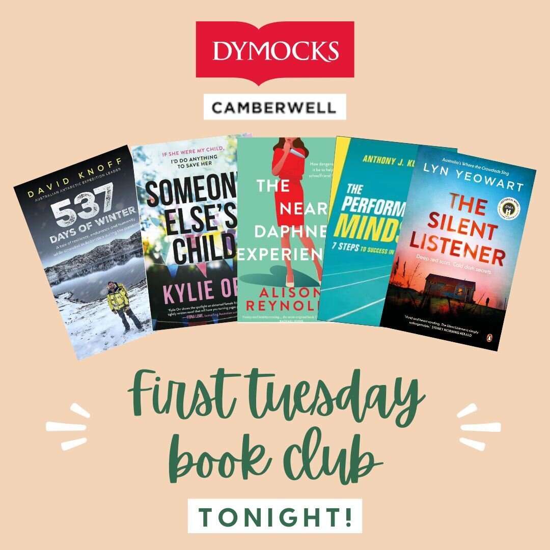 Tonight&rsquo;s First Tuesday Book Club hosted by @dymockscamberwell at Camberwell&rsquo;s Rivoli Cinema is going to be a LOT of fun. Five authors, plus food, drinks, free books, and question time!  What more could you want?? Hope to see you there!
.