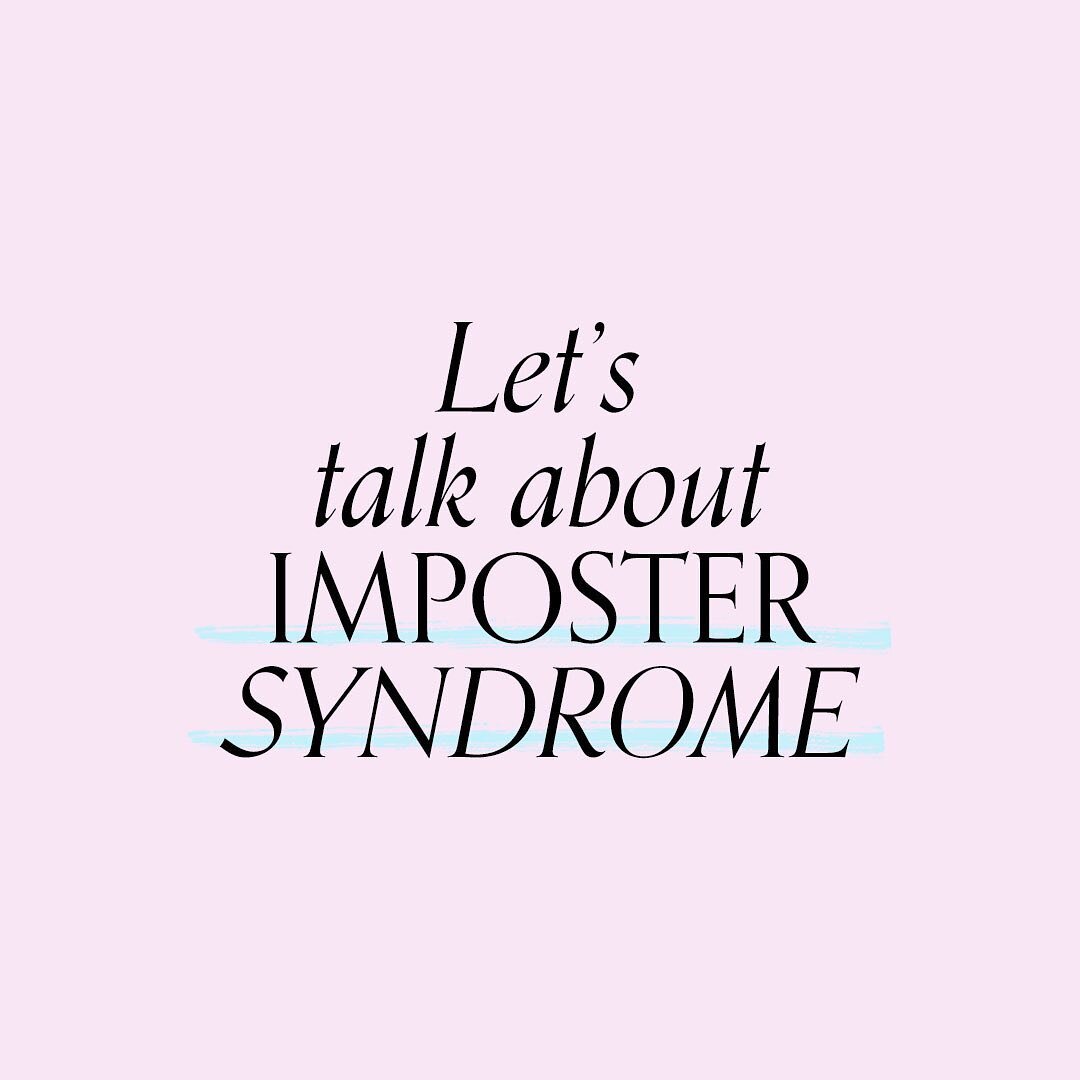 Let&rsquo;s talk about imposter syndrome...
&bull;
Every time I raise my rates I have this feeling in the pit of my stomach of being an imposter. Why, is it because I am a mixed-race female designer in a male dominated industry? Probably! It&rsquo;s 