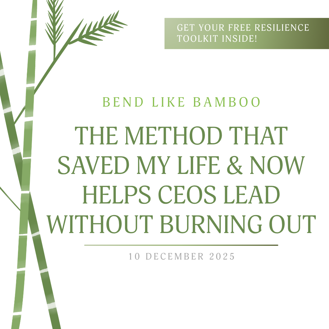 The Method That Saved My Life &amp; Now Helps Founders &amp; Executives Lead Without Burning Out