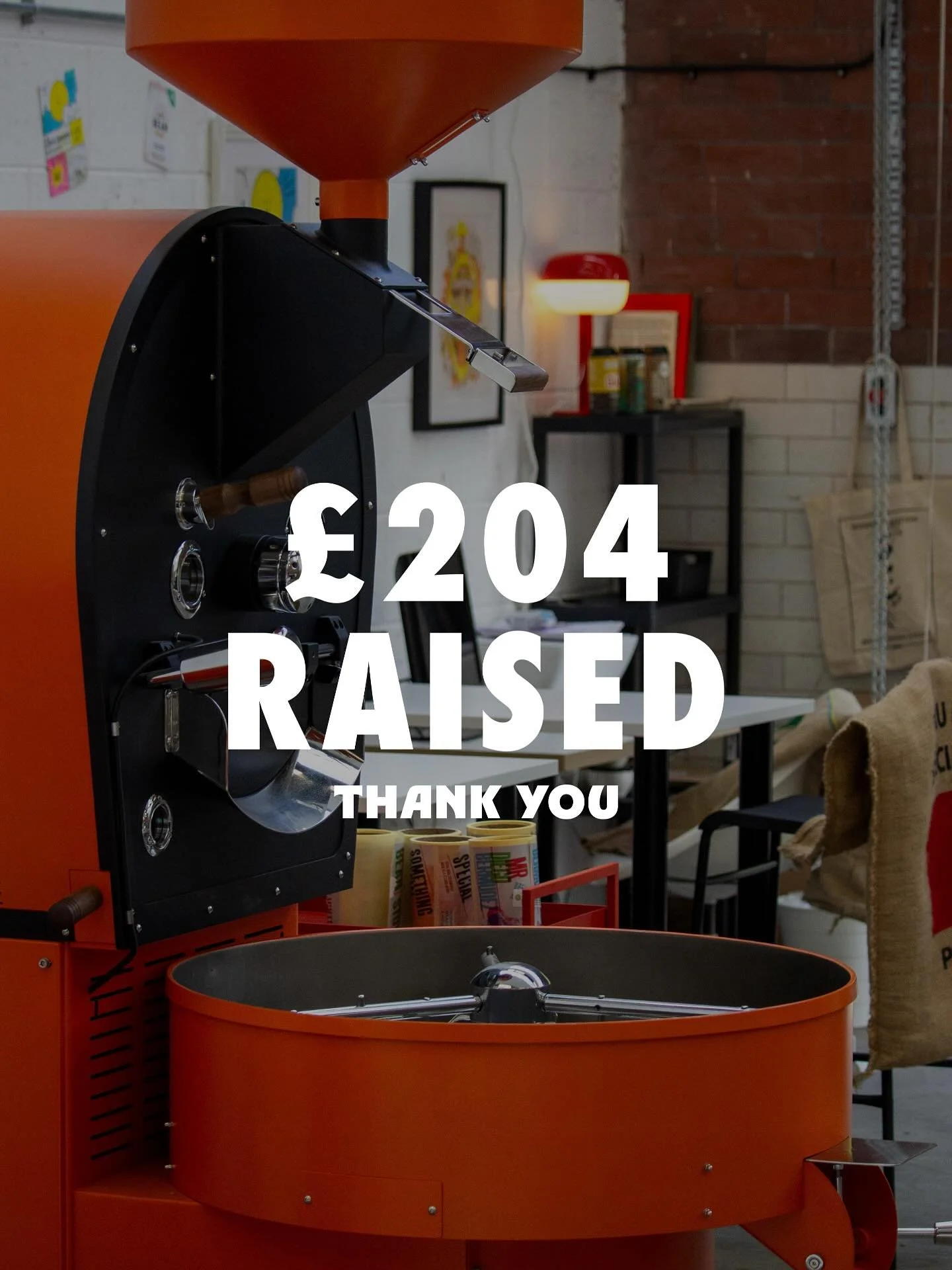 Hello. Give yourselves a high five. 

A little update on the charity Gesha we had earlier in the month from Sebastian Gomez. Thank you all so much, you raised a total of &pound;204 for Save the Children (and also helped me sell through it in record t