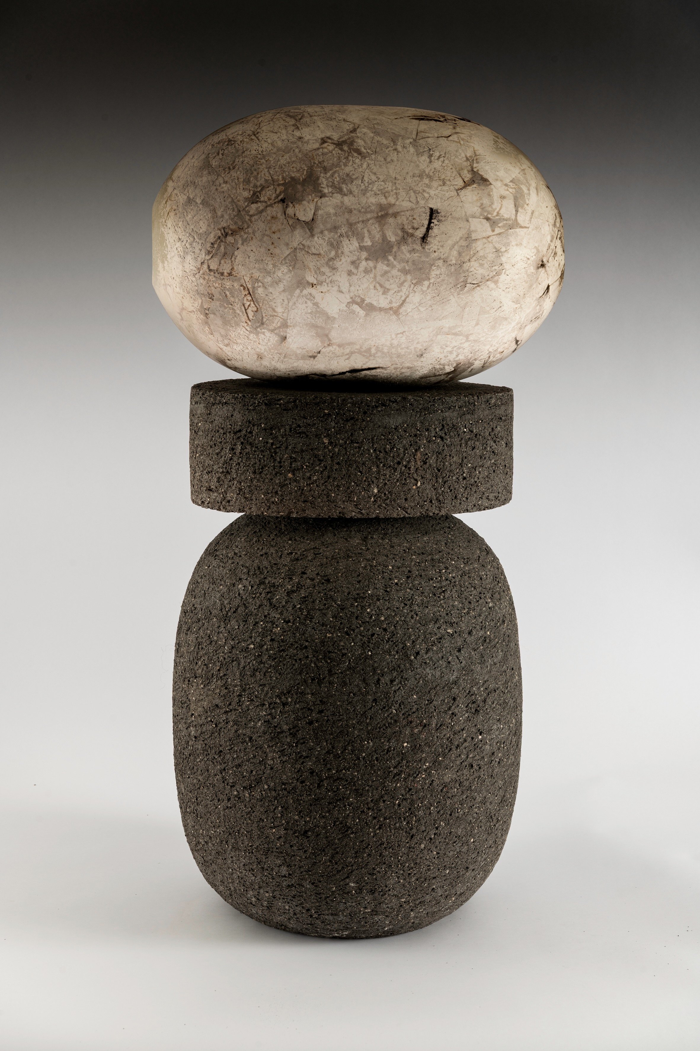 totem II 2026
composite stacked piece
hand coiled ceramic

image by Pete Stone