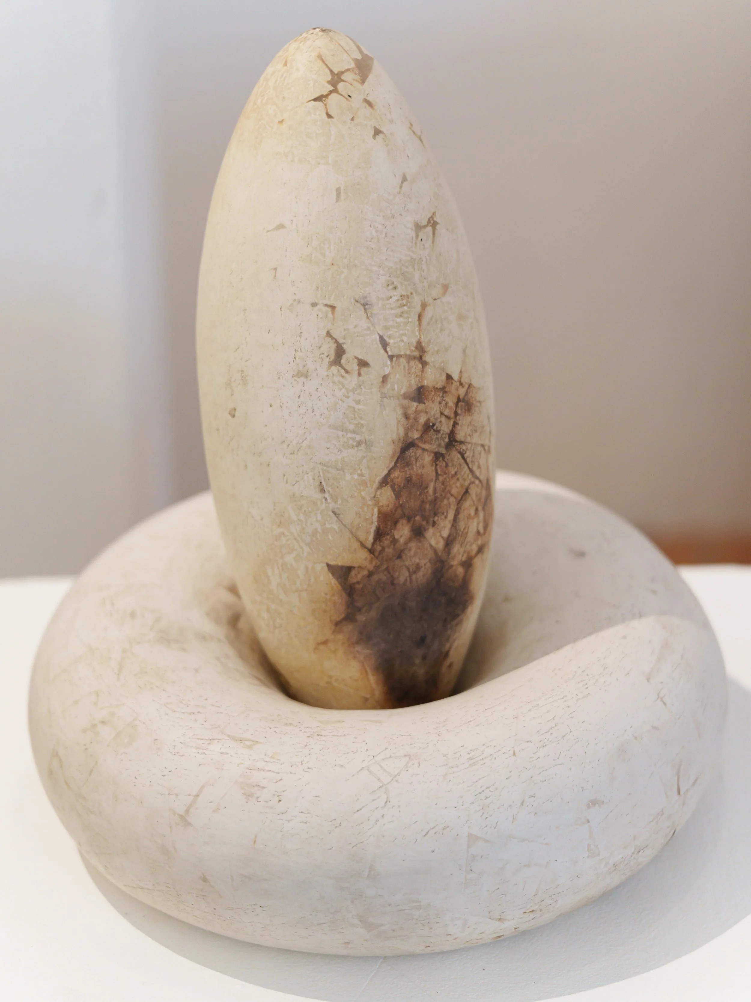'Lingham stone' 2025
Hand coiled and smoke fired ceramic form

Image by Ash Mills