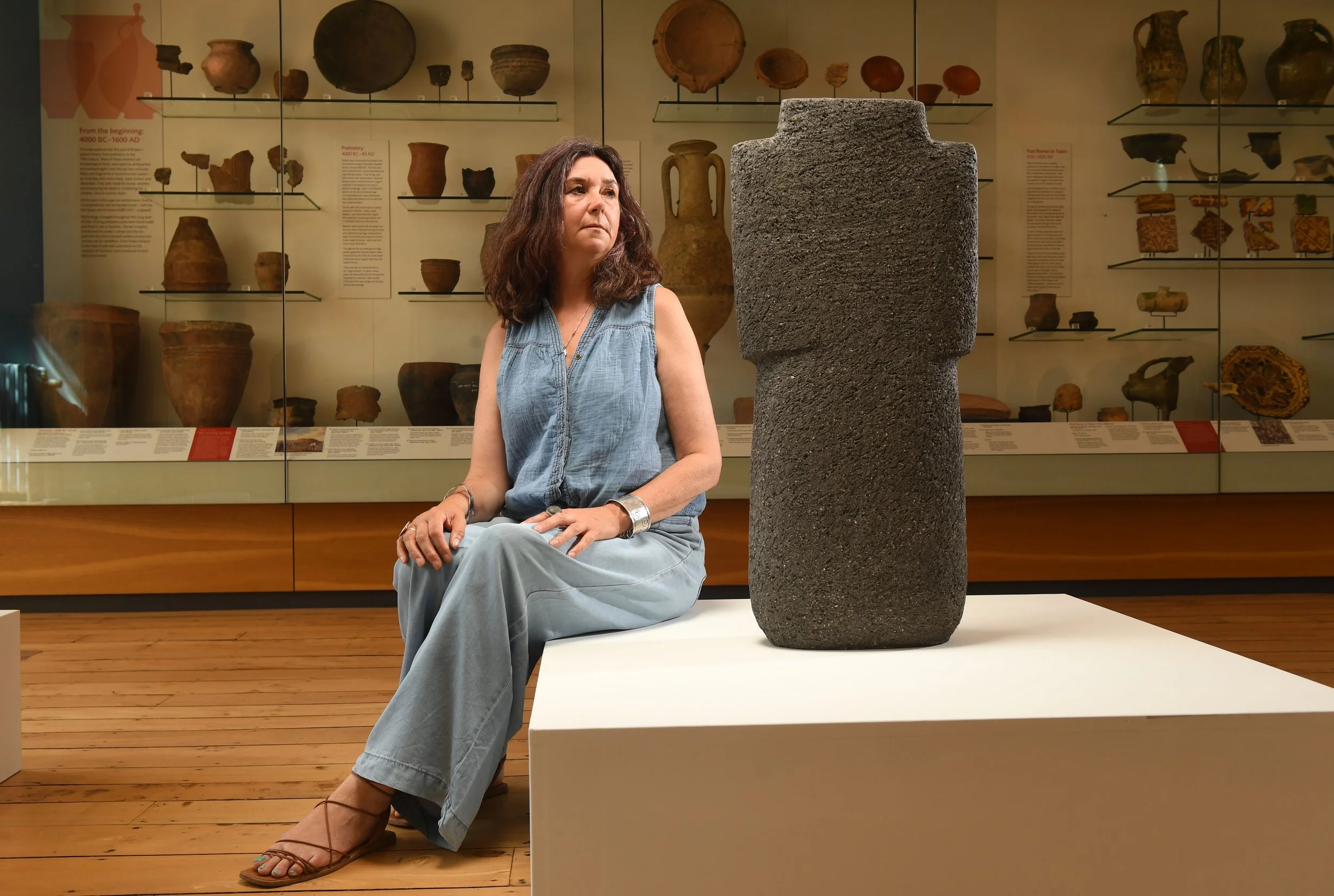 Standing Stone series 2025
'Ancestors' solo exhibition, Salisbury Museum 2026
Hand coiled ceramic form

Image by Russell Sach