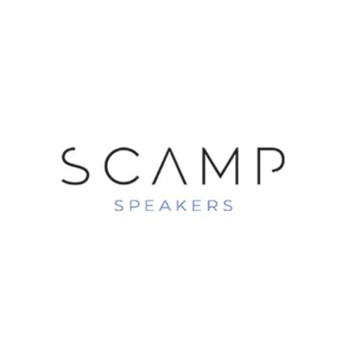 Scamp Speakers logo - a UK speaker bureau that promotes business speaker Mark Denton