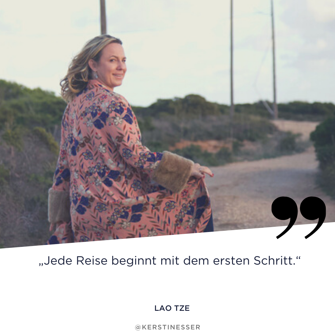 Lao Tze Zitate über Mut und den ersten Schritt