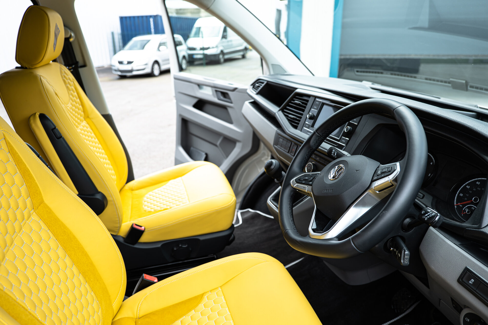 Yellow van interior 