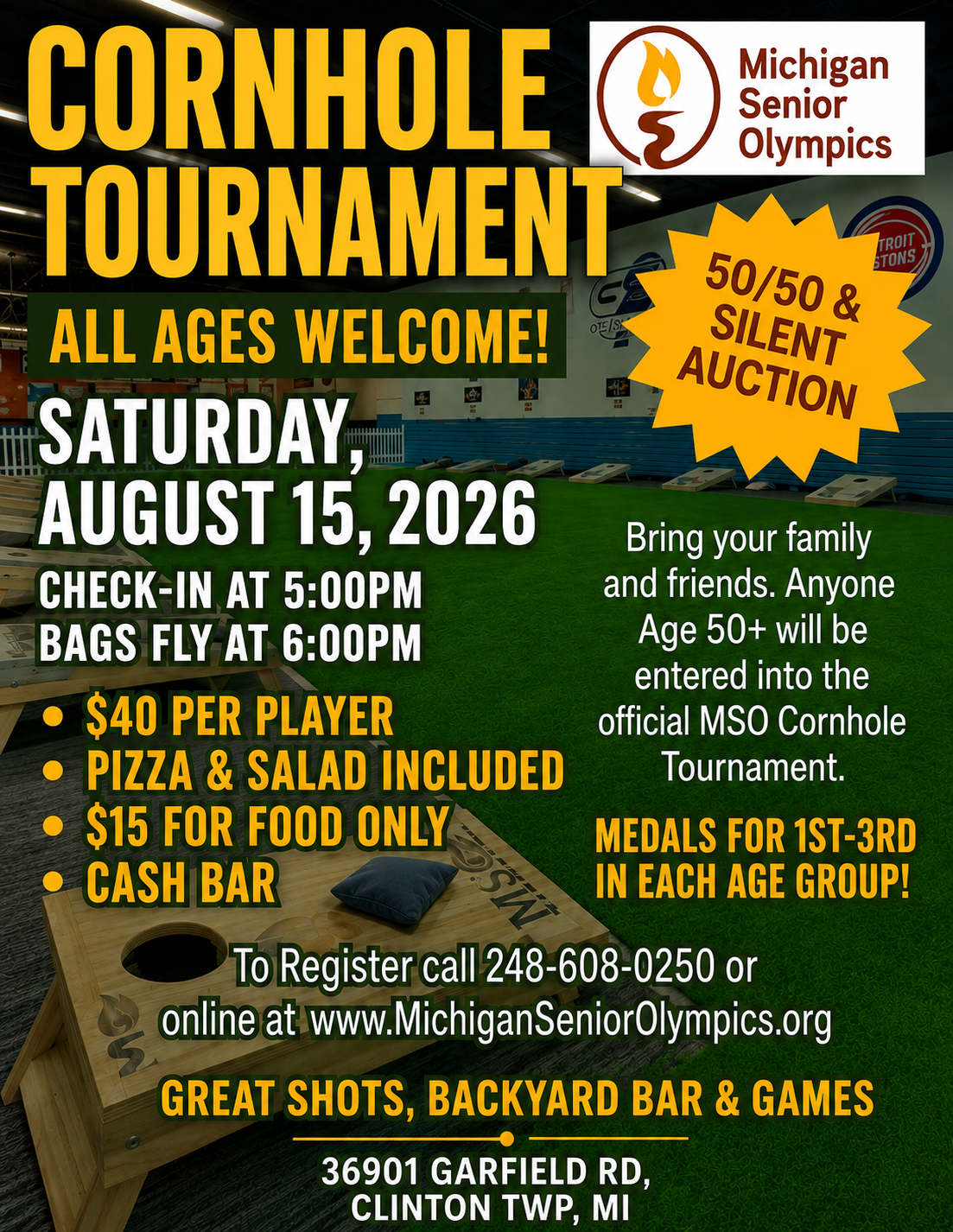 ALL AGES CORNHOLE TOURNAMENT