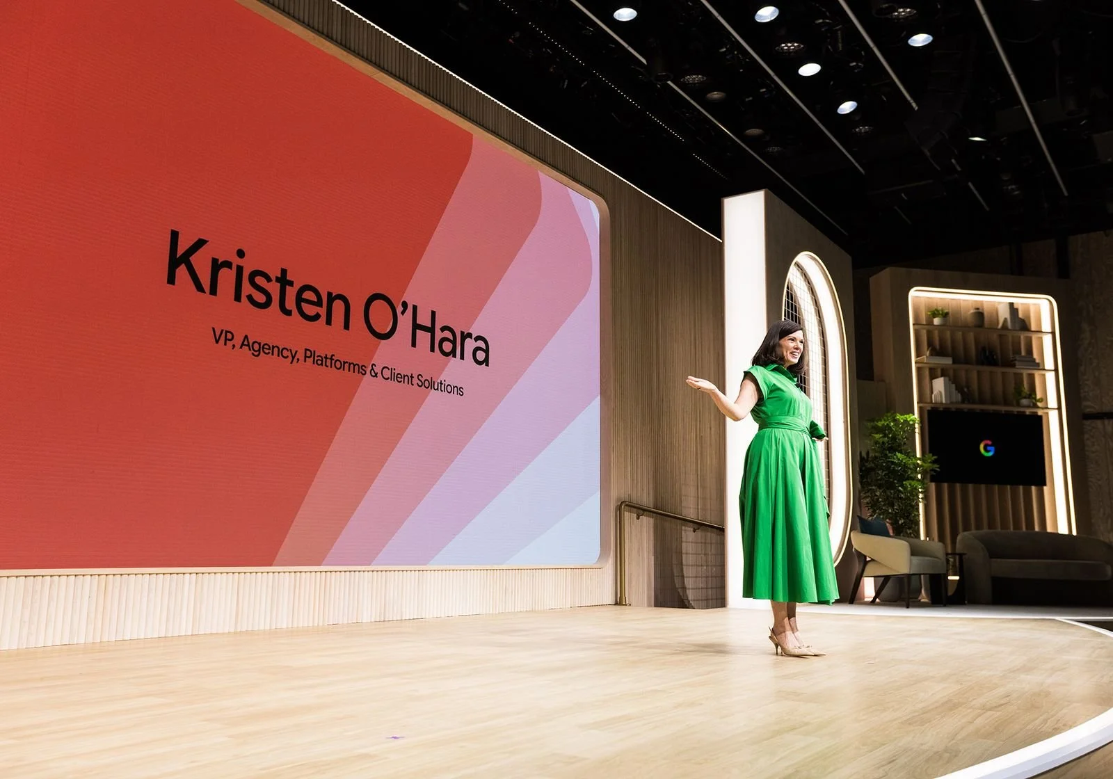 Speaker on the stage. Image from Human After All.