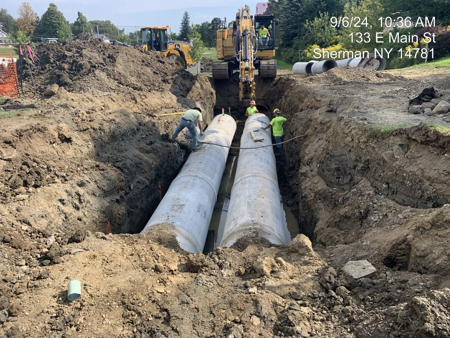 Sherman, NY - Storm Water Project - E&B Squared - Construction Representation, RPR, Clerk of the Works