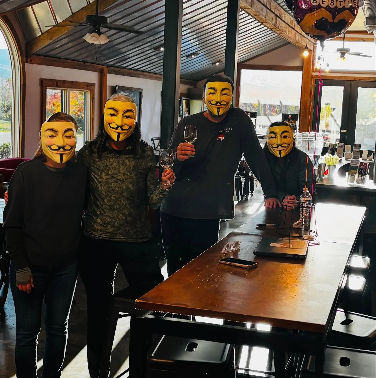 Just another November 5th &mdash; aka Guy Fawkes Day &mdash; at @valleyroadwines