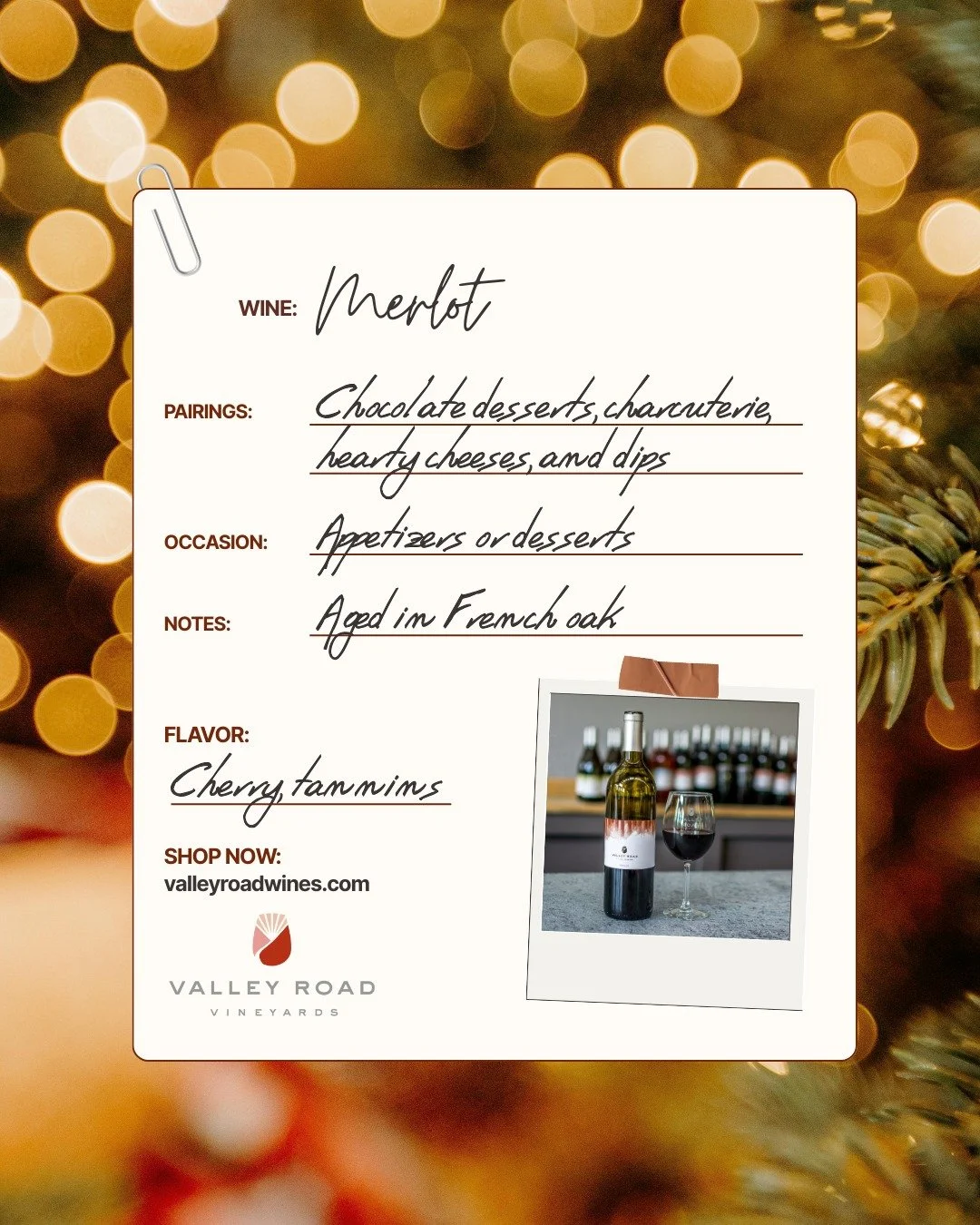 Last call for our holiday specials! We expect many of these bottles will go quickly over the next week. Mix and match any 3 of the following bottles for a great price. 
F&ecirc;te Sparkling Viognier -- $29.00 (regularly $39.95)

2023 Viognier -- $25.