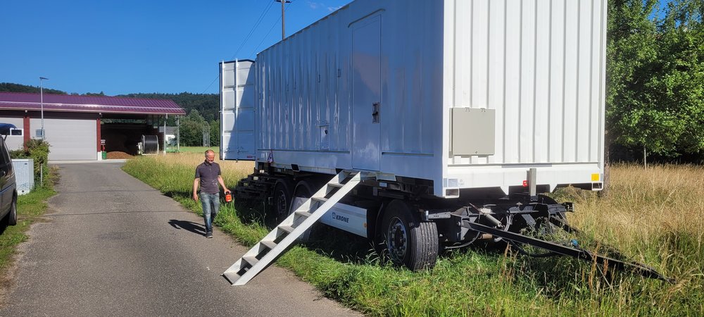 Montage Aussenleiter für seitlichen Zugang