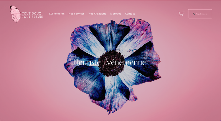 Tout doux tout fleuri&nbsp;: création de site, réalisé par ANFAMA Consulting