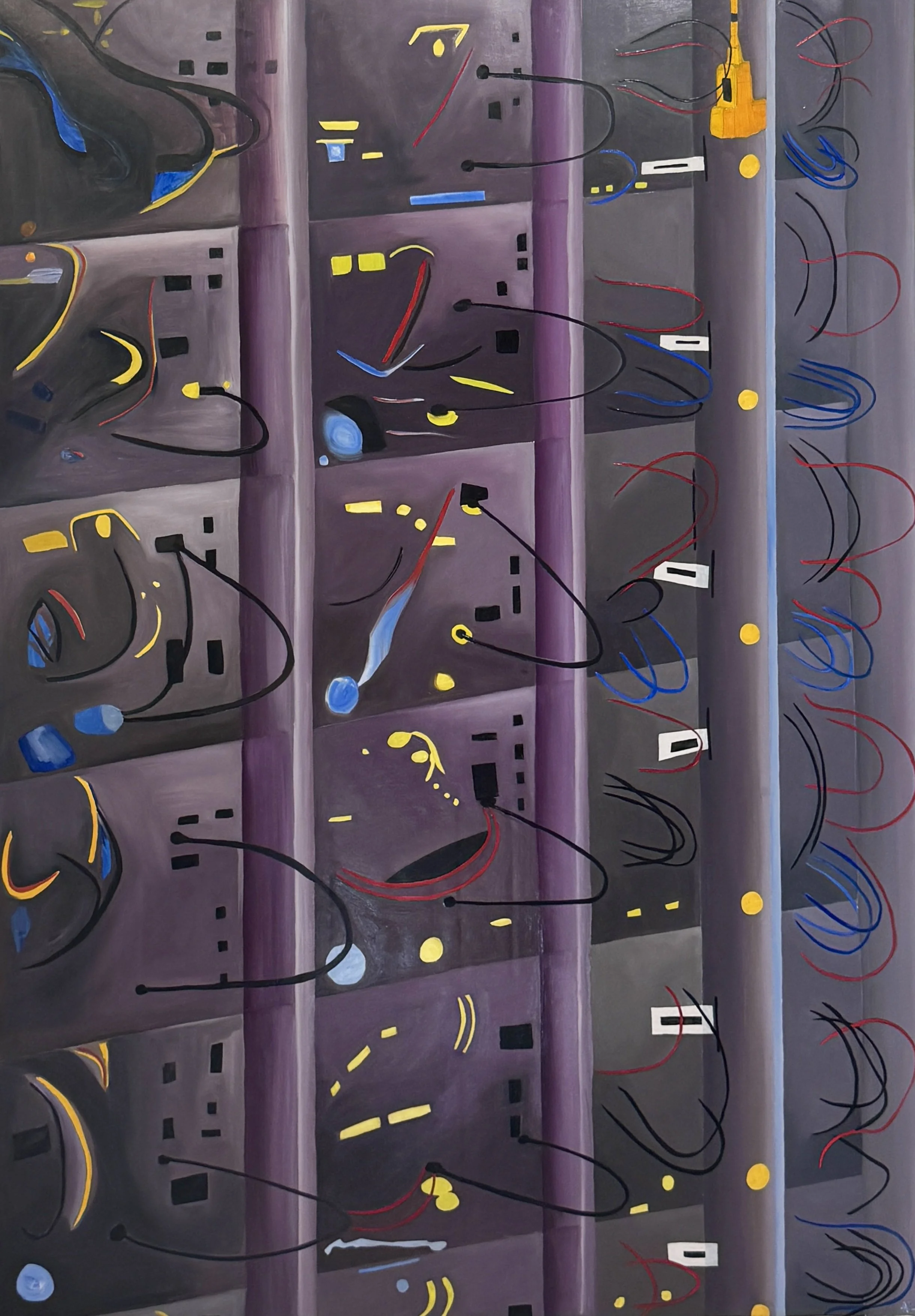 Terremoto, oil on canvas, 55 x 38'', 2025