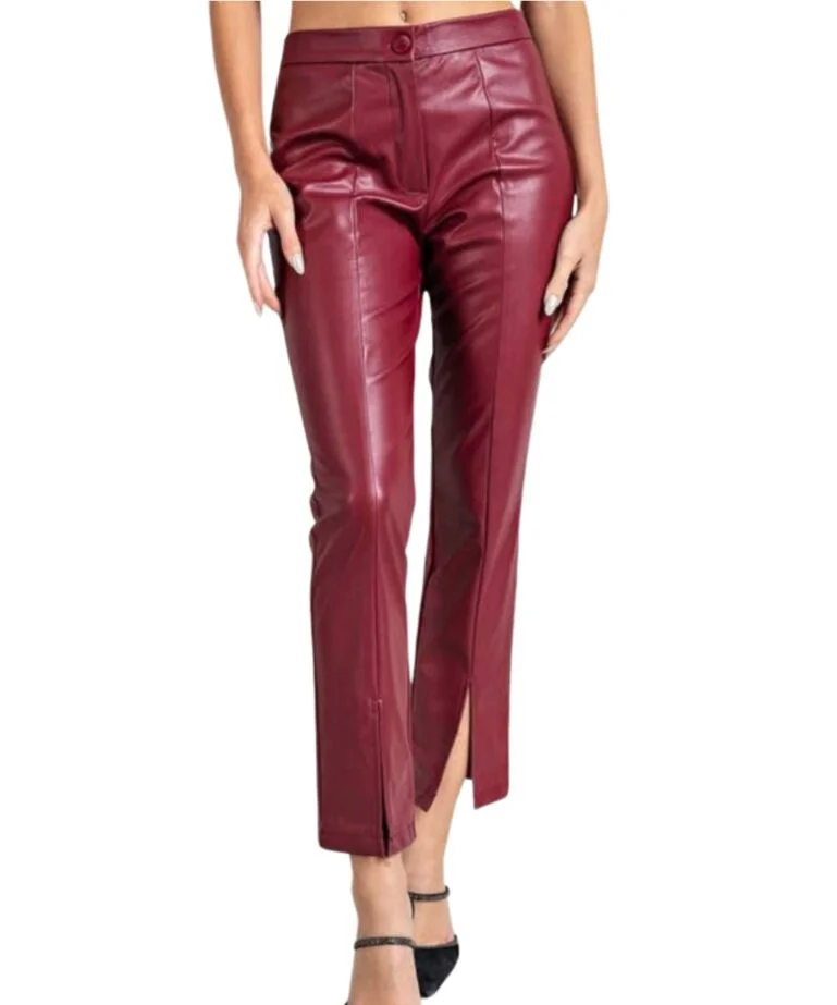 Celine Faux Leather Pants