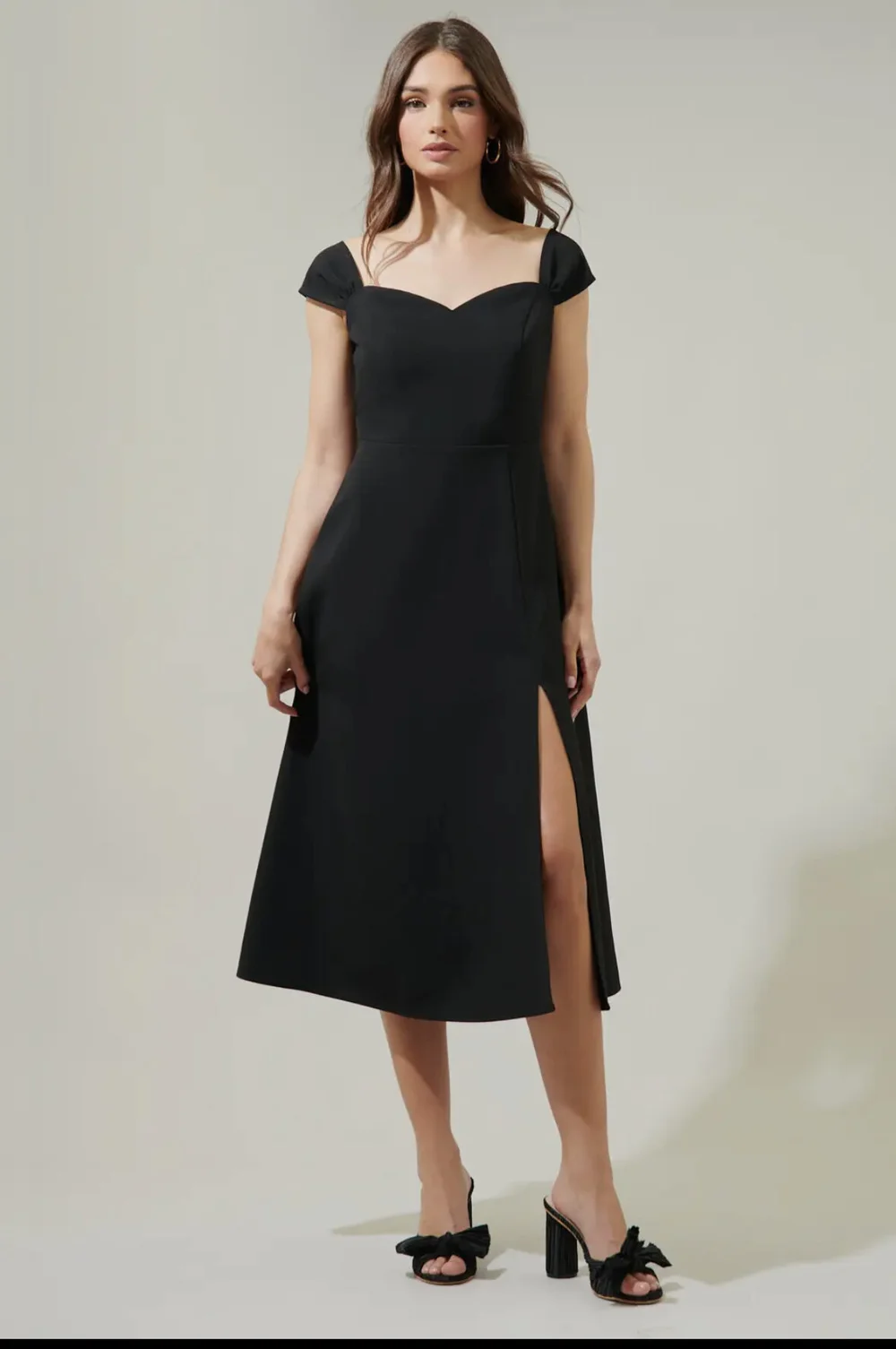 modern convertible strap midi dress Modern Convertible Strap Midi Dress