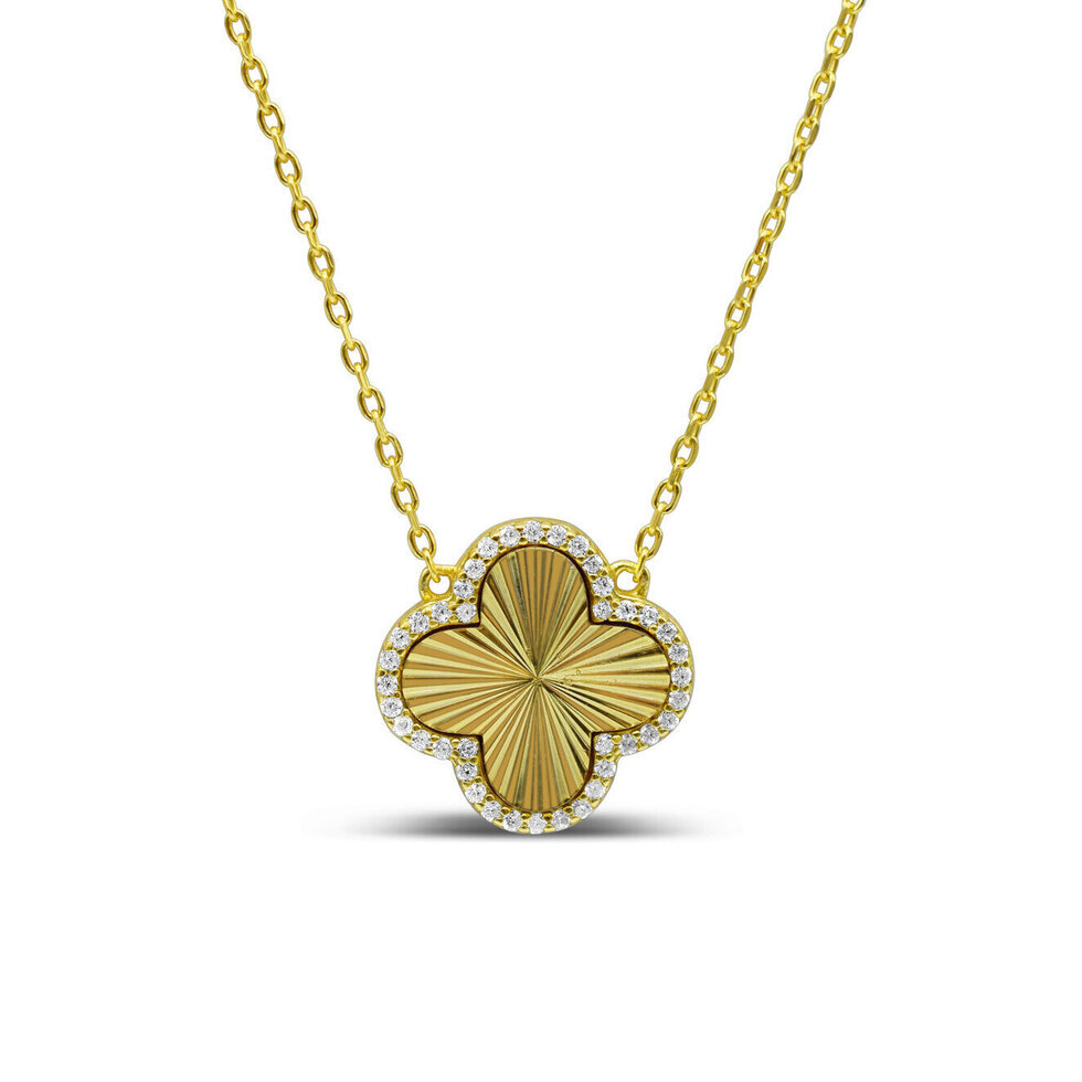 Stia Shine Bright - Burst Clover Necklace - 14K Gold